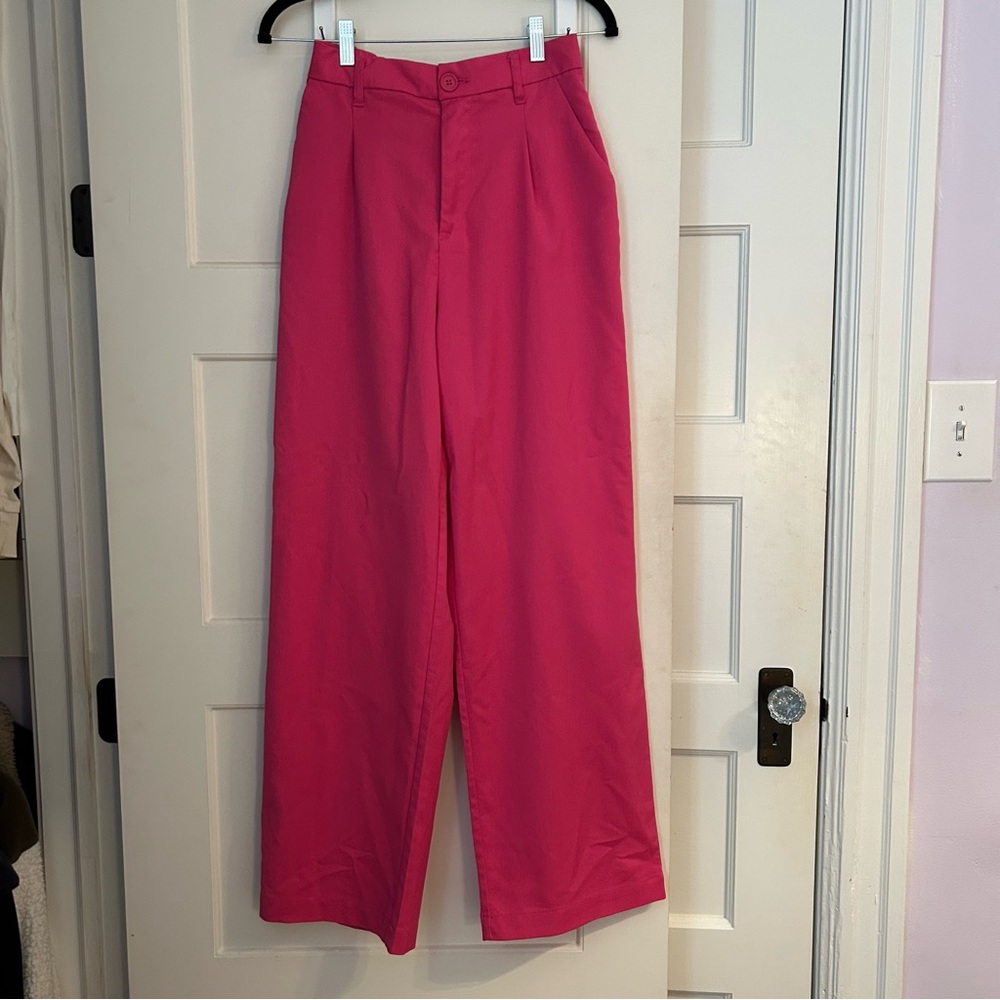 Barbie Pink Wide-Leg Trousers